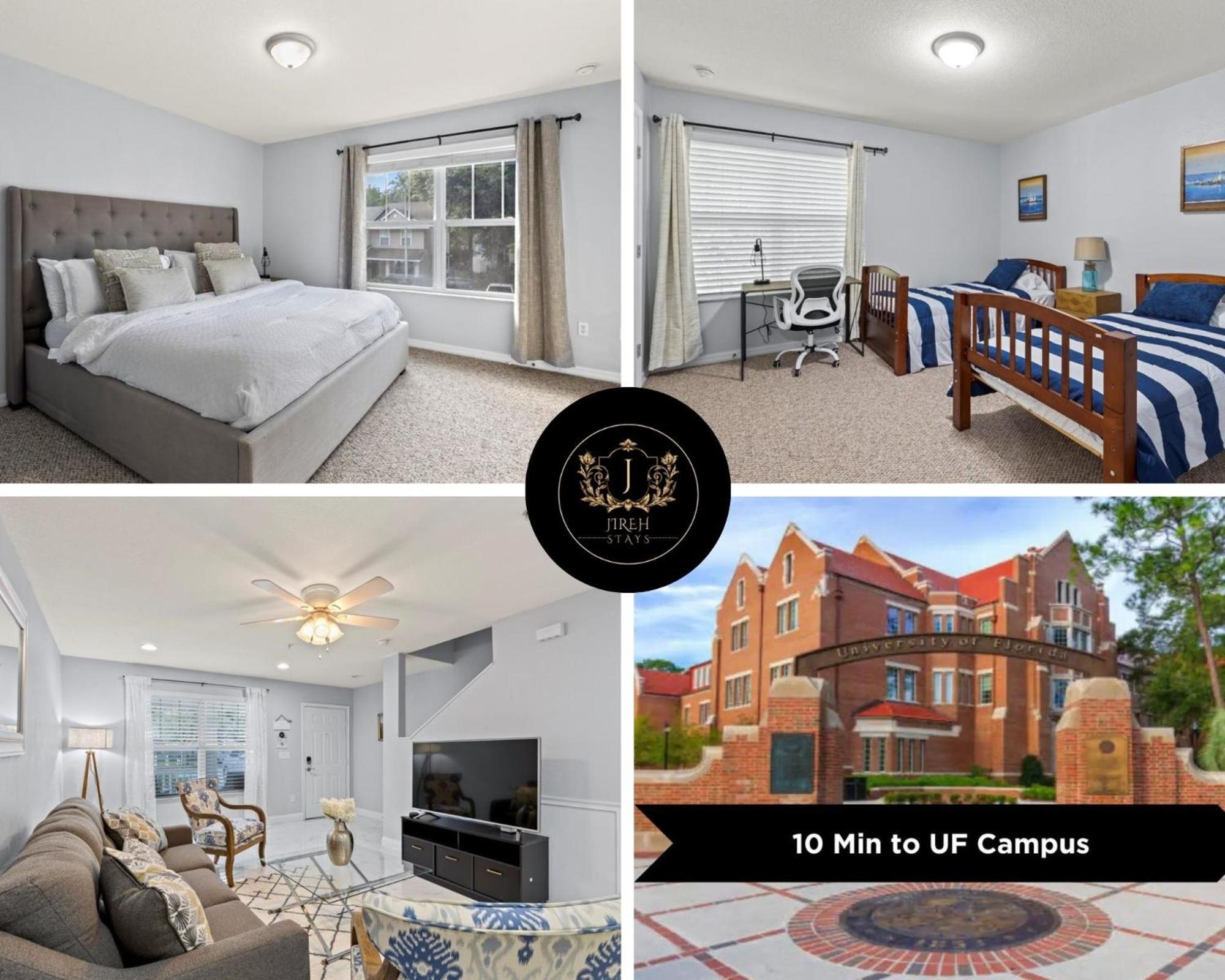 King Bed Cozy Townhouse 10 Min From Uf Gainesville Exterior foto